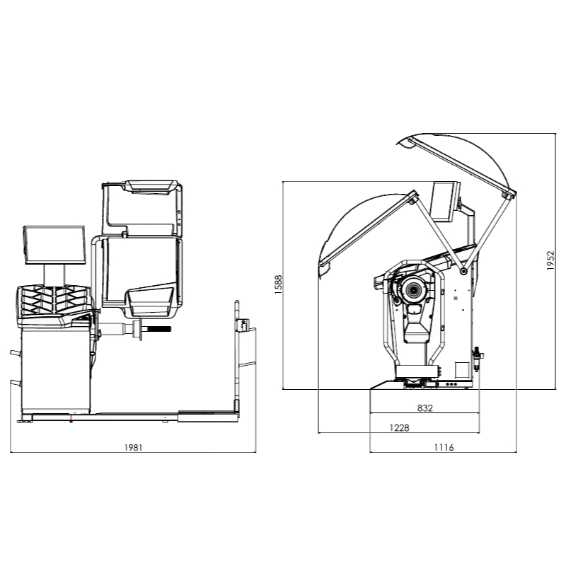 S795 Touch vyvažovačka nákladní - Image 3