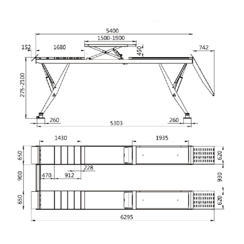 GeoLift GL5500 Y nůžkový zvedák - Image 2