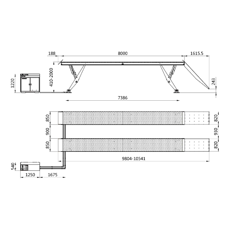 TruckLift TL25Y nůžkový zvedák pro nákladní automobily - Image 2